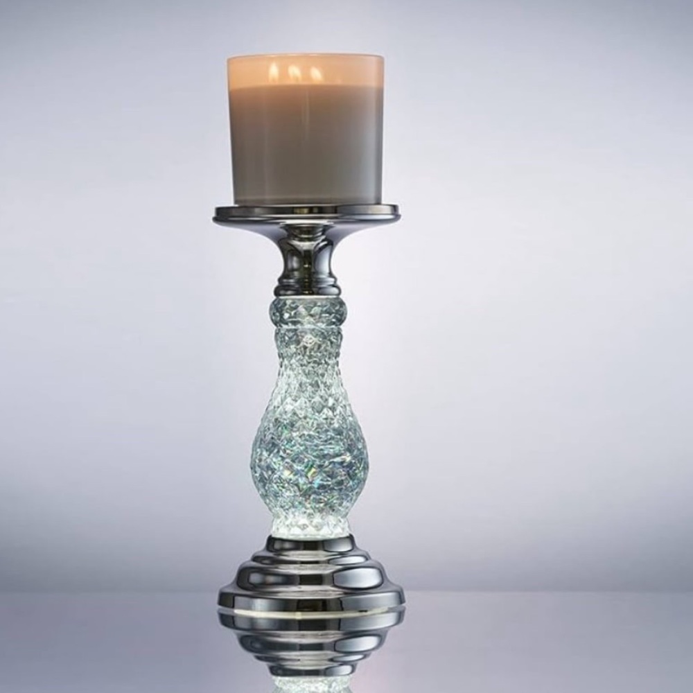 Bath and Body Works Silver Swirling Glitter Pedestal